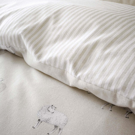Brushed Cotton Flannelette Sheep Duvet Cover Set by Catherine Lansfield