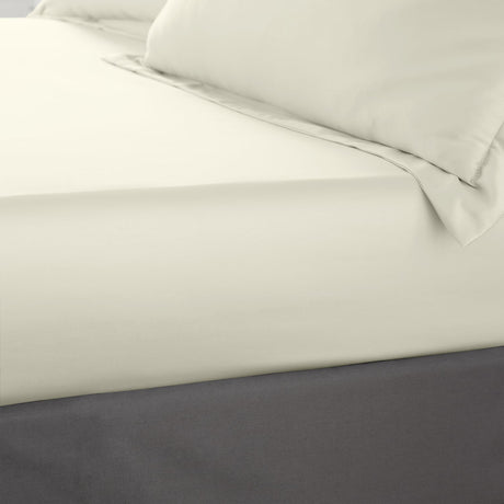 Catherine Lansfield Silky Soft Satin 30cm Deep Fitted Sheet - Champagne