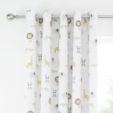 Catherine Lansfield Roarsome Animals Kids Blackout Eyelet Curtains Polycotton