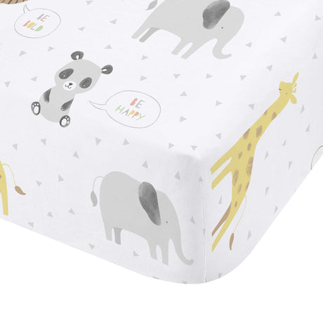 Catherine Lansfield Roar some Animals 25cm Deep Fitted Sheet - Roarsome Animals Fitted Sheet