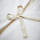 Catherine Lansfield Milo Bow Natural Duvet Cover Set - Natural - Milo Bow Natural