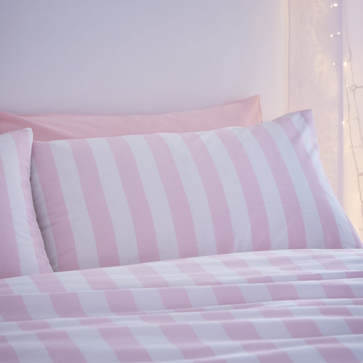 Sassy B Stripe Tease Pink Duvet Cover Bedding Set