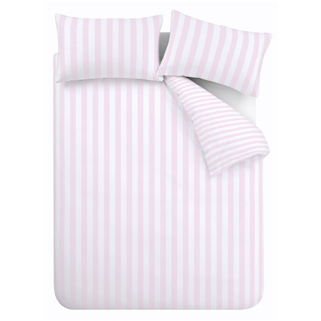 Sassy B Stripe Tease Pink Duvet Cover Bedding Set