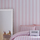 Sassy B Stripe Tease Blue and White Striped Wallpaper - Stripe Tease Wallpaper