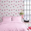 Sassy B Lip Service Pink Lips Pattern Wallpaper
