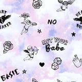 Sassy B Not Your Cherub Pastel Wallpaper - Not Your Cherub Wallpaper