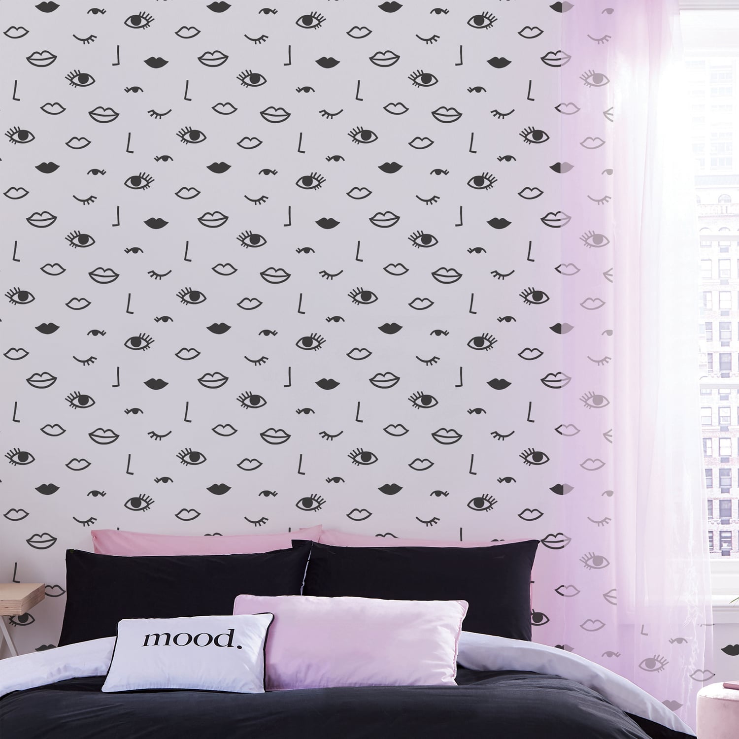 Sassy B Eye Woke Up Like This Black and White Wallpaper - Eye Woke Up Like This Wallpaper White