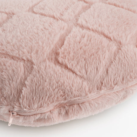 Catherine Lansfield Cosy Diamond Cuddle Support Cushion - Cosy Diamond Cuddle Chair Blush