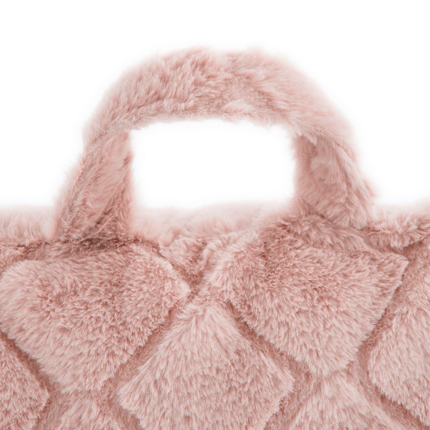 Catherine Lansfield Cosy Diamond Filled Cushion 43cm x 43cm - Blush - Cosy Diamond Cuddle Chair Blush