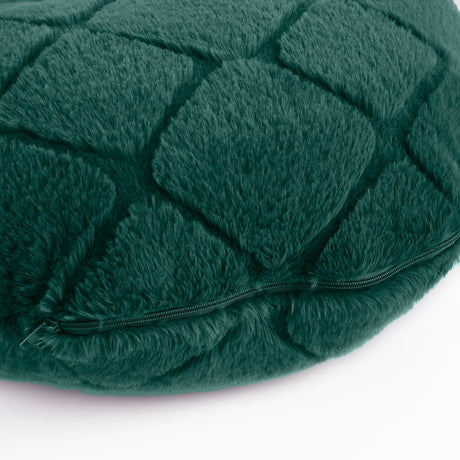 Catherine Lansfield Cosy Diamond Filled Cushion 43cm x 43cm - Bottle Green - Cosy Diamond Cuddle Chair Bottle Green