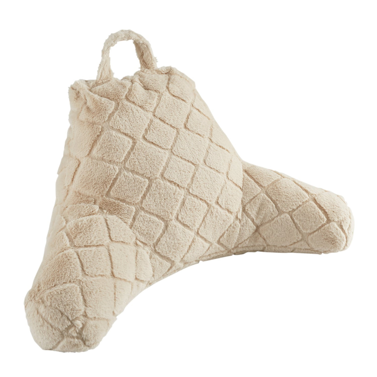 Catherine Lansfield Cosy Diamond Filled Cushion 43cm x 43cm - Natural - Cosy Diamond Cuddle Chair Natural