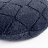 Catherine Lansfield Cosy Diamond Filled Cushion 43cm x 43cm - Navy - Cosy Diamond Cuddle Chair Navy