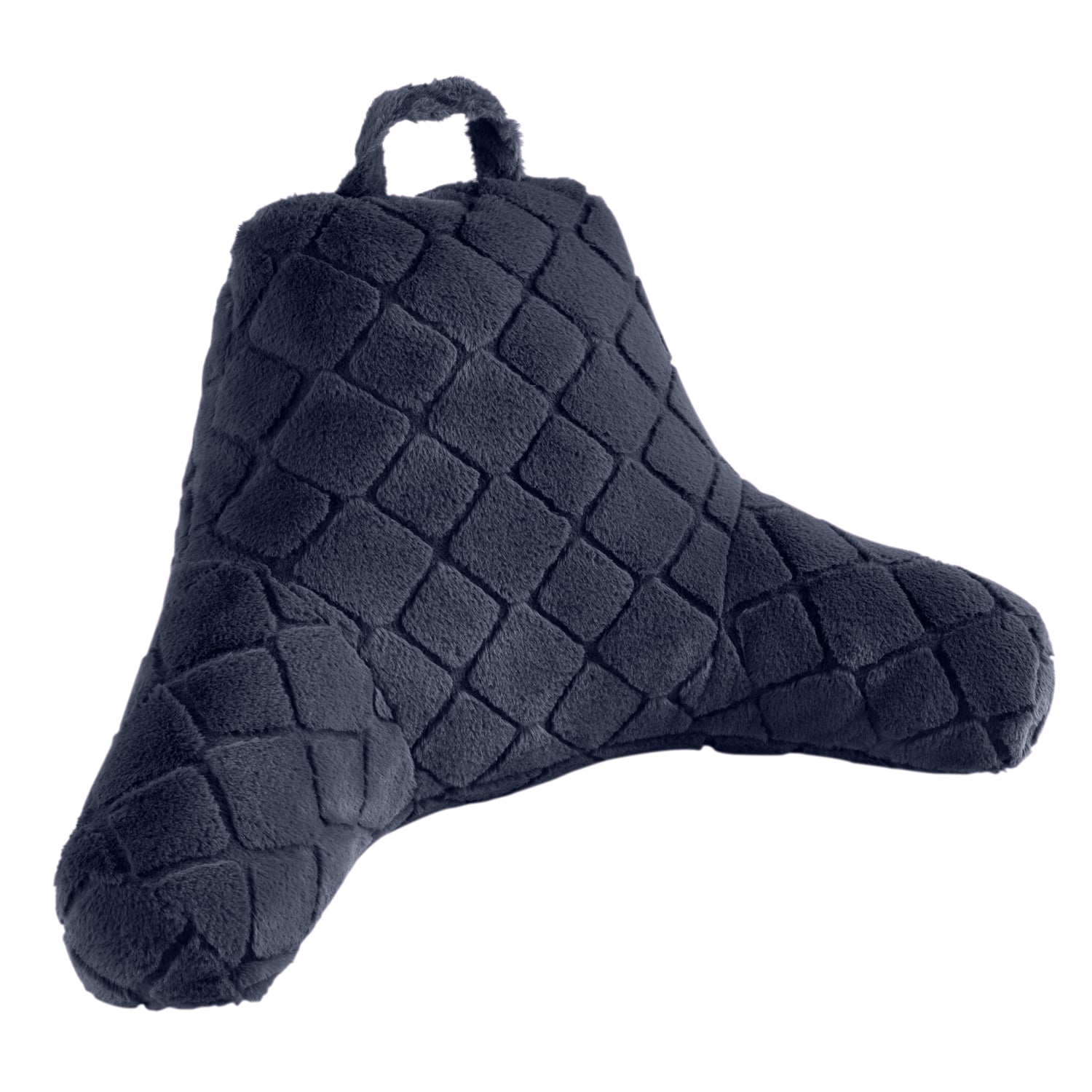 Catherine Lansfield Cosy Diamond Filled Cushion 43cm x 43cm - Navy - Cosy Diamond Cuddle Chair Navy