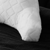 Catherine Lansfield Cosy Diamond Filled Cushion 43cm x 43cm - White - Cosy Diamond Cuddle Chair White