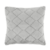Catherine Lansfield Cosy Diamond Cuddle Support Cushion - Cosy Diamond Cushion Silver