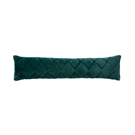 Catherine Lansfield Cosy Diamond Draught Excluder - Cosy Diamond Excluder Bottle Green