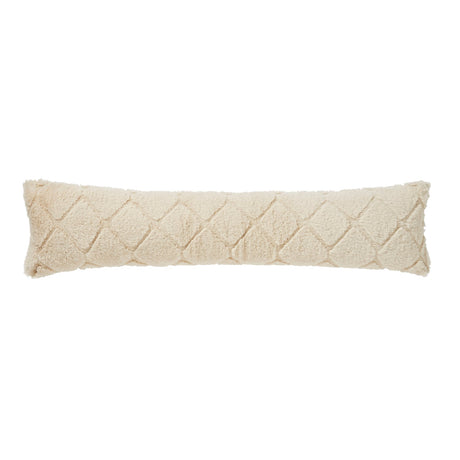 Catherine Lansfield Cosy Diamond Draught Excluder - Cosy Diamond Excluder Natural