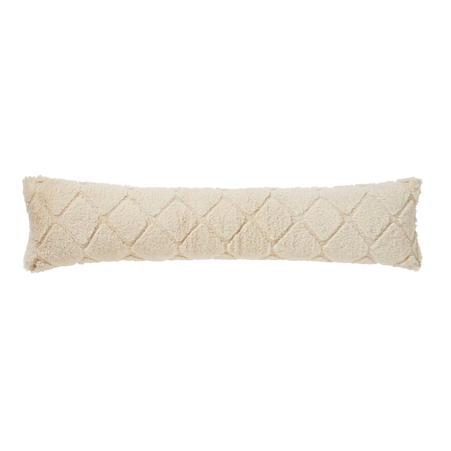 Catherine Lansfield Cosy Diamond Geometric Duvet Cover Set - Natural - Cosy Diamond Excluder Natural
