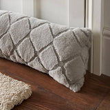 Catherine Lansfield Cosy Diamond Draught Excluder - Cosy Diamond Excluder Silver Grey