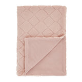 Catherine Lansfield Cosy Diamond Throw – Blush – 130cm x 170cm - Cosy Diamond Throw Blush