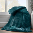 Catherine Lansfield Cosy Diamond Throw – Bottle Green – 130cm x 170cm - Cosy Diamond Throw Bottle Green