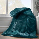 Catherine Lansfield Cosy Diamond Throw – Bottle Green – 130cm x 170cm - Cosy Diamond Throw Bottle Green