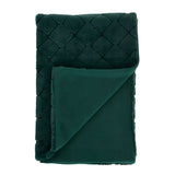 Catherine Lansfield Cosy Diamond Throw – Bottle Green – 130cm x 170cm - Cosy Diamond Throw Bottle Green
