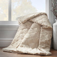 Catherine Lansfield Cosy Diamond Throw – Natural – 130cm x 170cm - Cosy Diamond Throw Natural