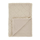 Catherine Lansfield Cosy Diamond Throw – Natural – 130cm x 170cm - Cosy Diamond Throw Natural