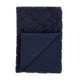 Catherine Lansfield Cosy Diamond Throw – Navy – 130cm x 170cm - Cosy Diamond Throw Navy