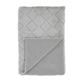 Catherine Lansfield Cosy Diamond Throw – Silver – 130cm x 170cm - Cosy Diamond Throw Silver