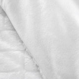 Catherine Lansfield Cosy Diamond Geometric Duvet Cover Set - White - Cosy Diamond White Duvet Set