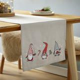 Catherine Lansfield Festive Gnomes Christmas Duvet Cover Set - Christmas Gnomes Runner