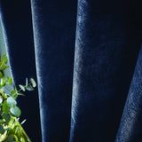 Hyperion Selene Luxury Chenille Weighted Thermal Eyelet Curtains Pair