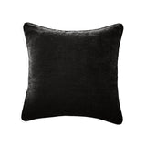 Selene Cushion Cover or Feather Filled Cushion 55cm x 55cm - Selene Chenille Cushion Black