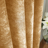 Hyperion Selene Thermal Weighted Eyelet Curtains - Amber Gold Jacquard Textured - Selene Curtains Amber Gold