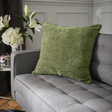 Selene Cushion Cover or Feather Filled Cushion 55cm x 55cm - Selene Cushion Olive