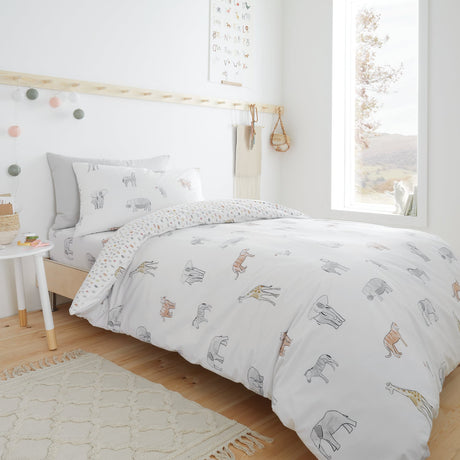 Bianca Fine Linens Zoo Animals Duvet Cover Set