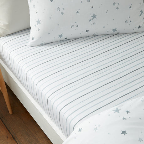 Bianca Stars Grey Kids Fitted Sheet