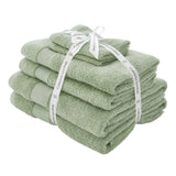 Catherine Lansfield Anti-Bacterial 500gsm 6 Piece Sage 100% Cotton Towel Bale
