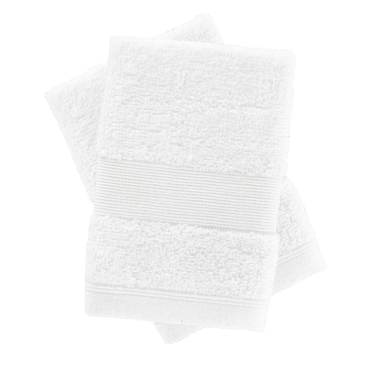Catherine Lansfield Anti-Bacterial Face Cloth Towel Pair - White - Antibacterial Face Cloth White
