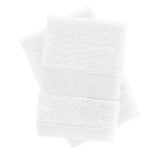 Catherine Lansfield Anti-Bacterial Face Cloth Towel Pair - White - Antibacterial Face Cloth White