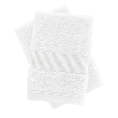 Catherine Lansfield Anti-Bacterial Face Cloth Towel Pair - White - Antibacterial Face Cloth White