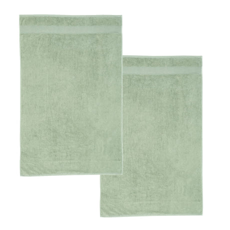 Catherine Lansfield Anti-Bacterial 500gsm 2 Piece Sage 100% Cotton Bath Sheet Towel Bale
