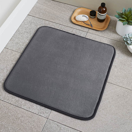 Catherine Lansfield Anti-Bacterial 500gsm 2 Piece Bath Sheet Towel Bale - Charcoal - Antibacterial Shower Mat Charcoal