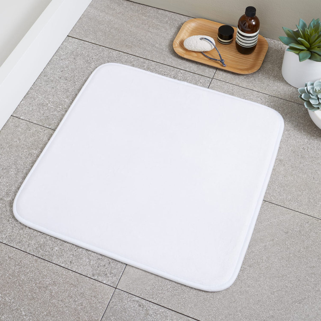 Catherine Lansfield Anti-Bacterial Face Cloth Towel Pair - White - Antibacterial Shower Mat White