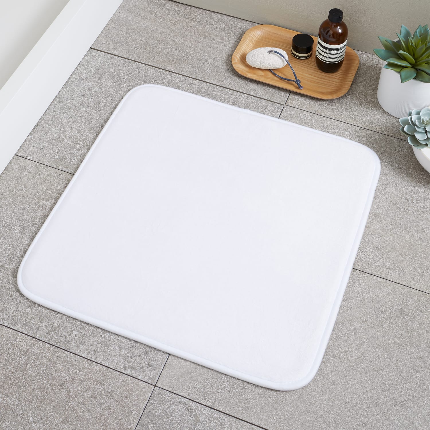 Catherine Lansfield Anti-Bacterial Face Cloth Towel Pair - White - Antibacterial Shower Mat White