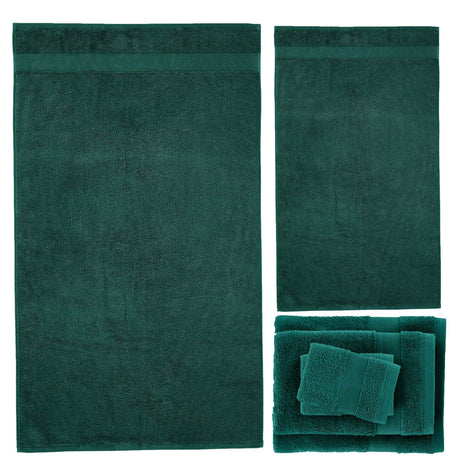Catherine Lansfield Anti-Bacterial 500gsm 6 Piece Forest Green 100% Cotton Towel Bale