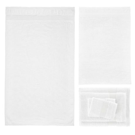 Catherine Lansfield Anti-Bacterial 500gsm 6 Piece Towel Bale - White - Antibacterial Towel Bale White