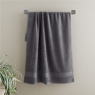 Catherine Lansfield Anti-Bacterial 500gsm Towel - Charcoal - Antibacterial Towel Charcoal